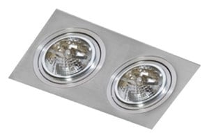 Bodové svietidlo AZZARDO SIRO 2 aluminium  AZ0770