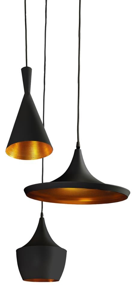 Závesné svietidlo AZZARDO MIX black/gold AZ1338