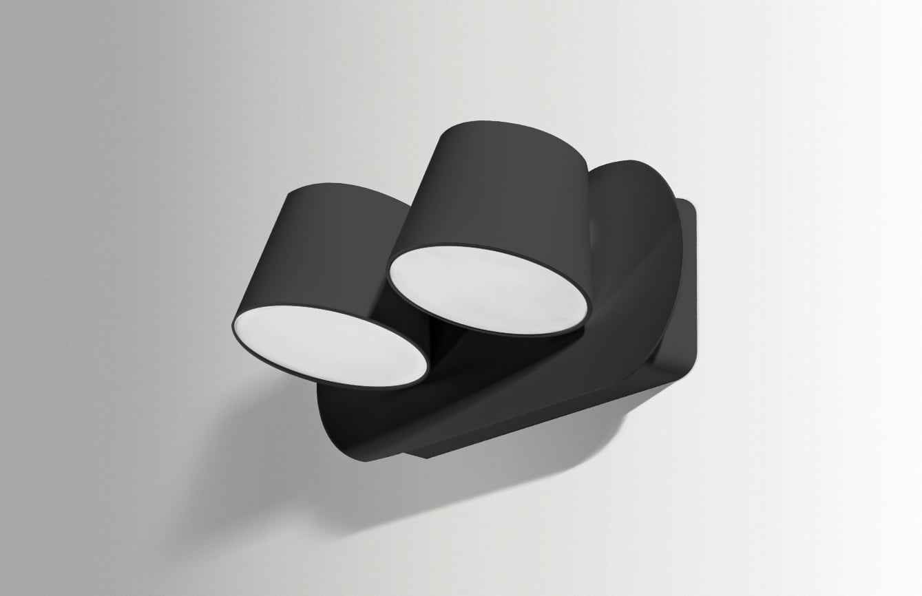 Interiérové svietidlo AZZARDO Ramona 2 Switch black AZ2563