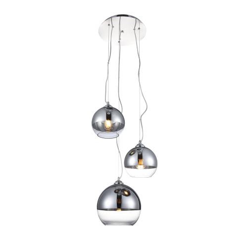 Interiérové svietidlo AZZARDO Iris 3 chrome  AZ3104