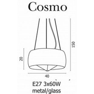 Interiérové svietidlo AZZARDO COSMO Pendant clear AZ0846