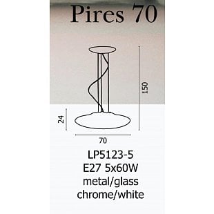 Závesné svietidlo AZZARDO PIRES 70 Pendant AZ0279