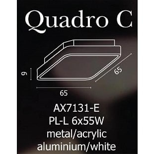 Stropné svietidlo AZZARDO QUADRO C top   AZ0204