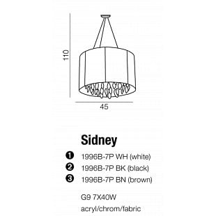 Závesné svietidlo AZZARDO SIDNEY round brown AZ0511