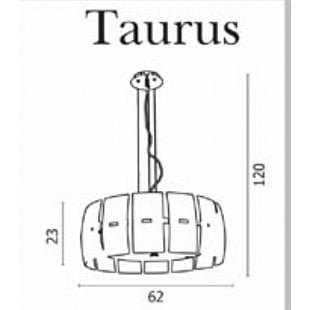 Interiérové svietidlo AZZARDO TAURUS Pendant white  AZ0145