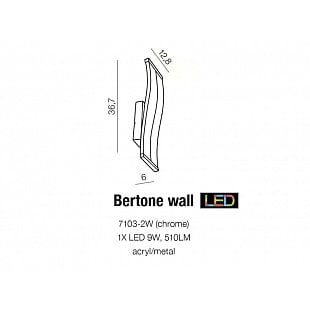 Interiérové svietidlo AZZARDO BERTONE wall  AZ1291