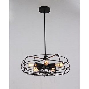 Závesné svietidlo AZZARDO FAN pendant black AZ2532