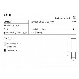 Interiérové svietidlo AZZARDO RAUL aluminium AZ0892