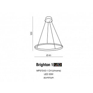Závesné svietidlo AZZARDO BRIGHTON 1 biela AZ1610