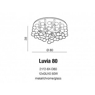 Interiérové svietidlo AZZARDO LUVIA 80 chróm  AZ2542