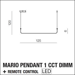 Interiérové svietidlo AZZARDO MARIO CCT DIMM  AZ5445