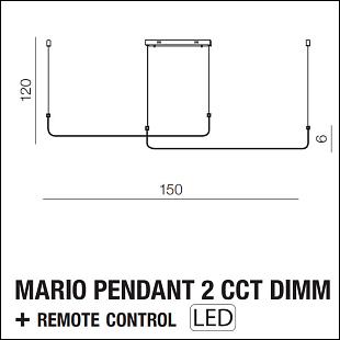 Interiérové svietidlo AZZARDO MARIO CCT DIMM AZ5446