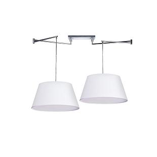 Interiérové svietidlo Závesné svietidlo AZZARDO NATALIA 2 S Ø 50cm - biela