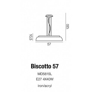 Závesné svietidlo AZZARDO BISCOTTO 57 Pendant AZ0562