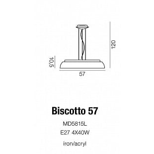 Závesné svietidlo AZZARDO BISCOTTO 57 Pendant AZ0562