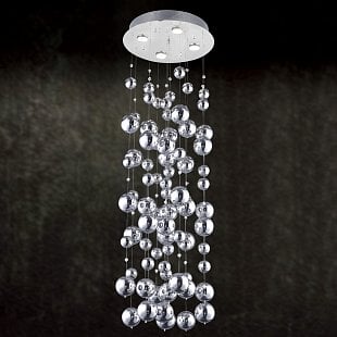 Interiérové svietidlo AZZARDO RAIN Pendant chróm