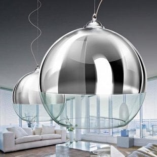 Závesné svietidlo AZZARDO SILVER BALL 40 pendant