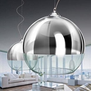 Interiérové svietidlo AZZARDO SILVER BALL 40 pendant