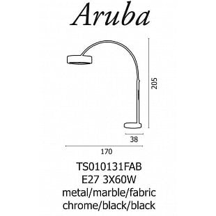 Interiérové svietidlo AZZARDO ARUBA Floor  AZ0169