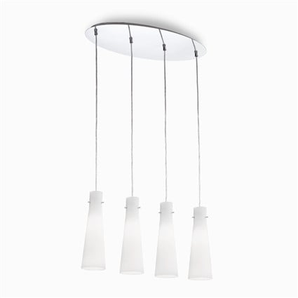 Závesné svietidlo IDEAL LUX Kuky Bianco SP4 053455