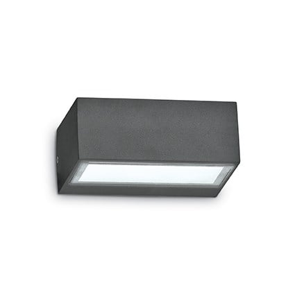 Vonkajšie nástenné svietidlo IDEAL LUX Twin AP1 Antracite 115368