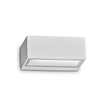 Vonkajšie nástenné svietidlo IDEAL LUX Twin AP1 Bianco  115351