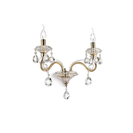 Nástenné svietidlo IDEAL LUX Negresco AP2 Oro 087757