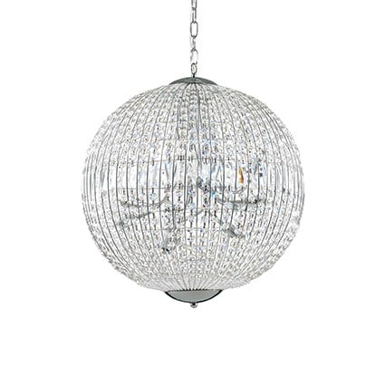 Závesné svietidlo IDEAL LUX Luxor SP12 strieborná 116235