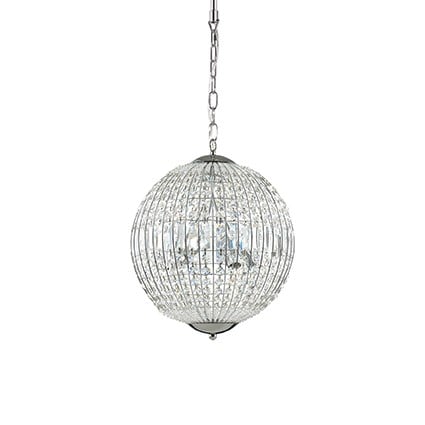 Závesné svietidlo IDEAL LUX Luxor SP6 strieborná 092911