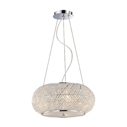 Závesné svietidlo IDEAL LUX Pasha SP6 Cromo 082158