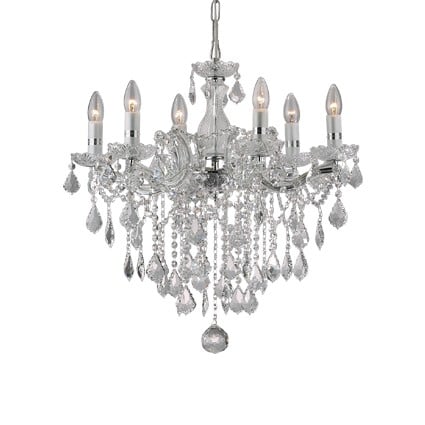 Závesné svietidlo IDEAL LUX florian  SP6 Cromo 035628