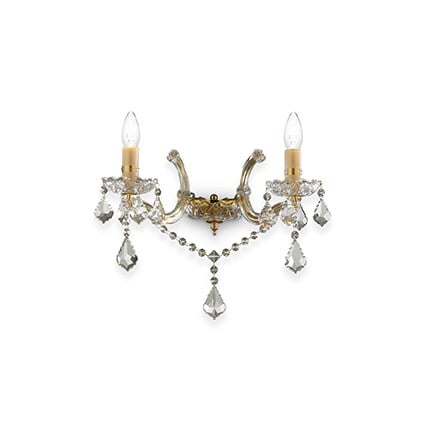 Nástenné svietidlo IDEAL LUX florian AP2 Oro 035659