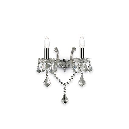 Nástenné svietidlo IDEAL LUX florian AP2 Cromo 035642