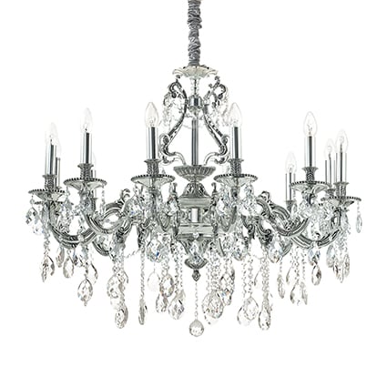 Závesné svietidlo Ideal LUX GIOCONDA SP12 ARGENTO 164953
