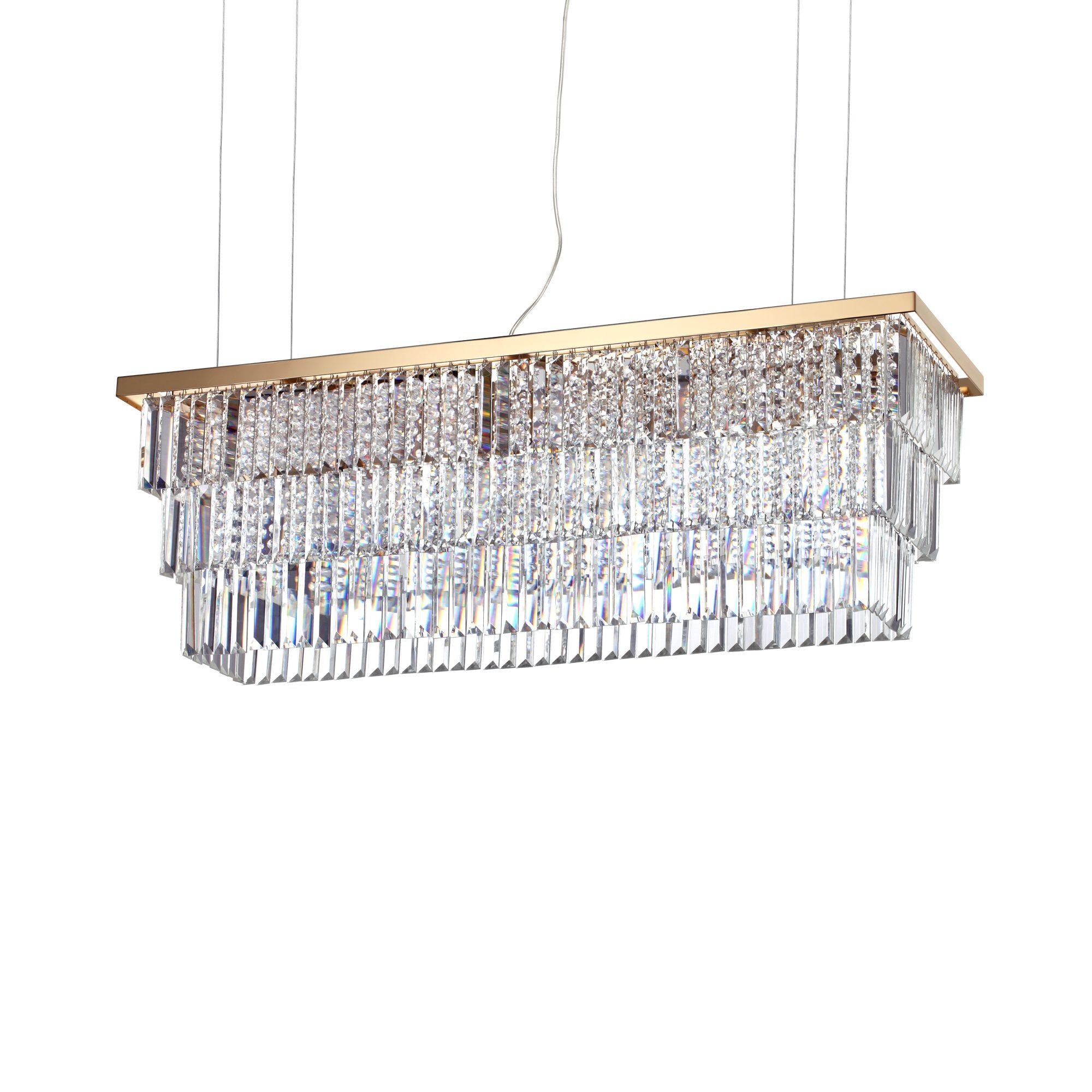 Závesné svietidlo IDEAL LUX MARTINEZ SP8 ORO 213583