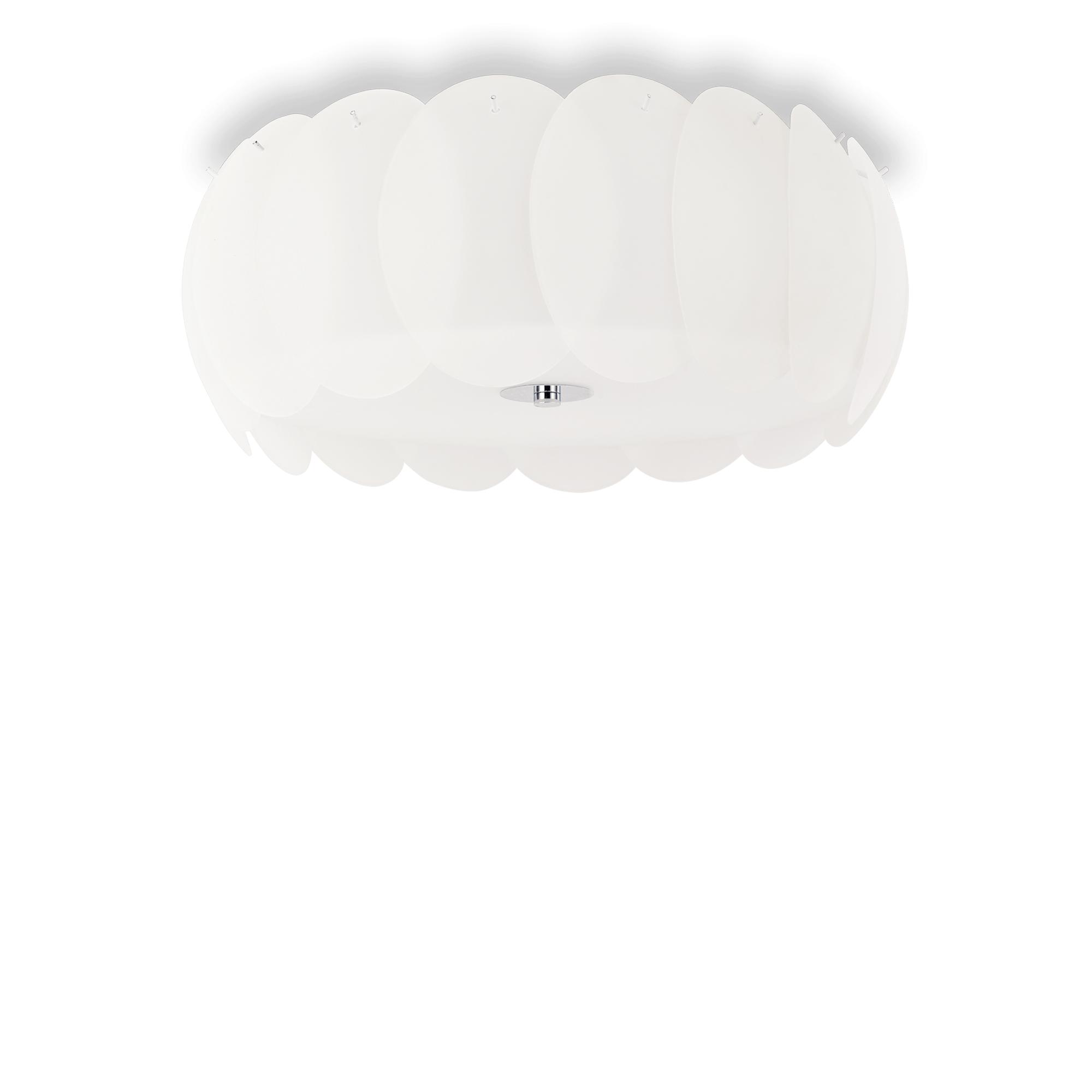 Interiérové svietidlo IDEAL LUX Ovalino PL8 Bianco 094014