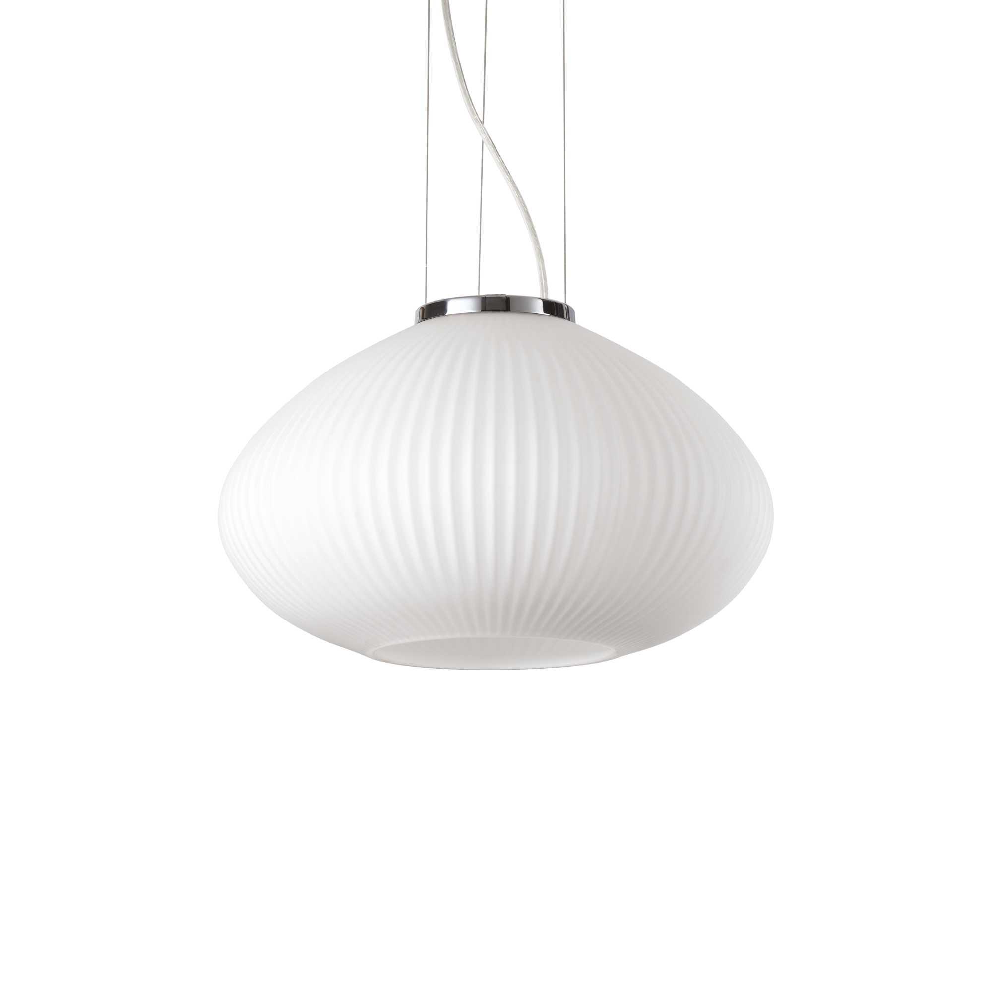Interiérové svietidlo IDEAL LUX PLISSE biela/chróm  285184