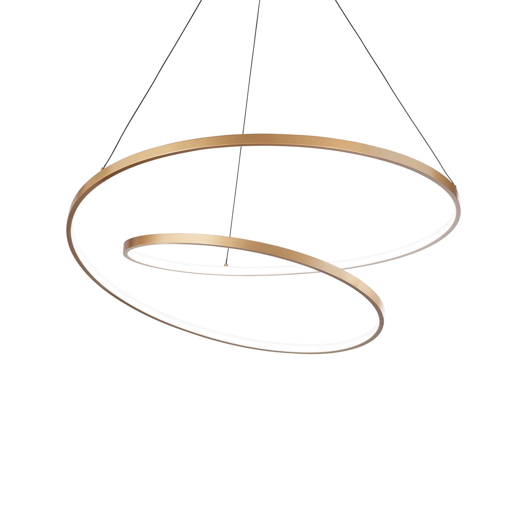 Interiérové svietidlo IDEAL LUX OZ LED závesná zlatá 269467