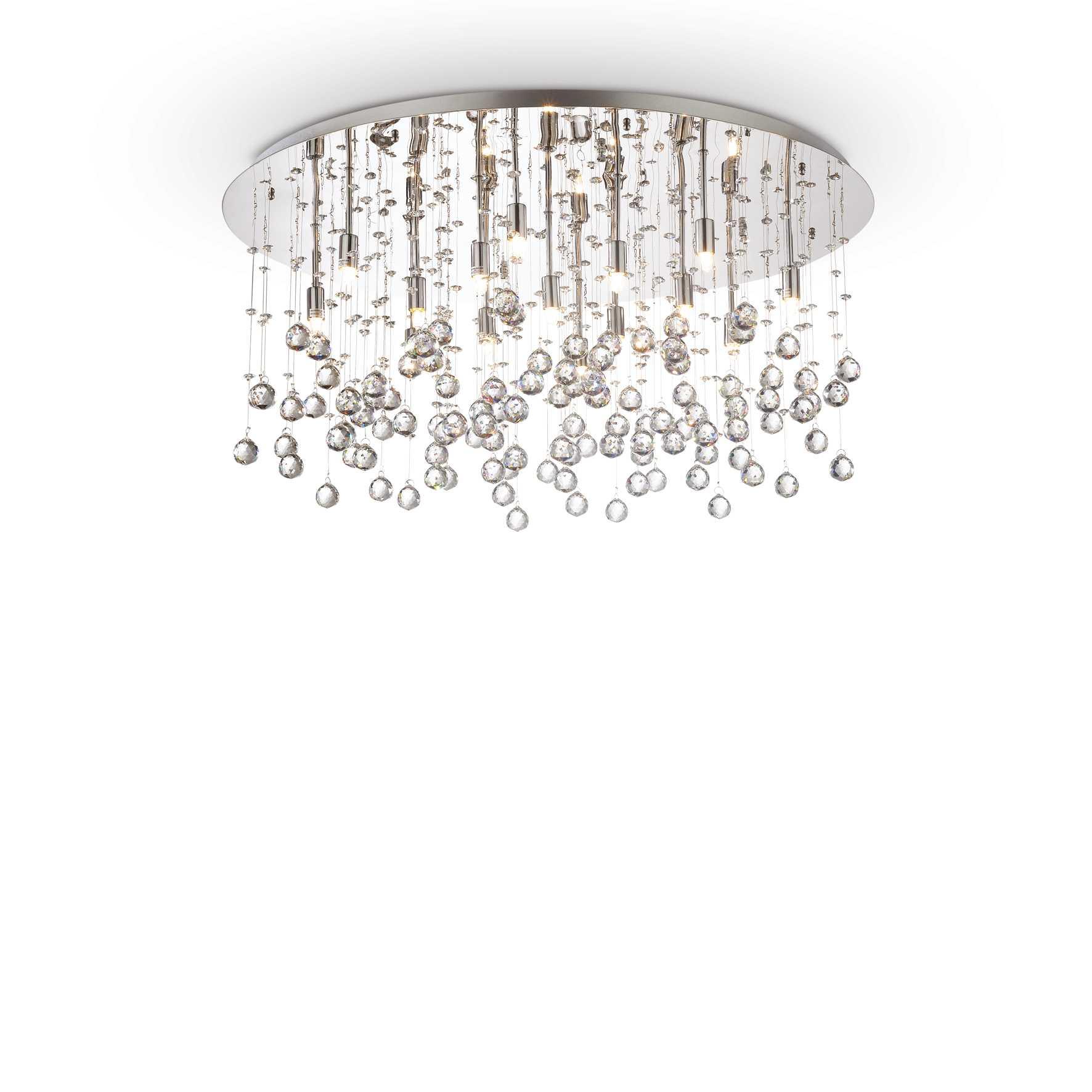 Stropné svietidlo IDEAL LUX Moonlight PL15 Cromo 077819
