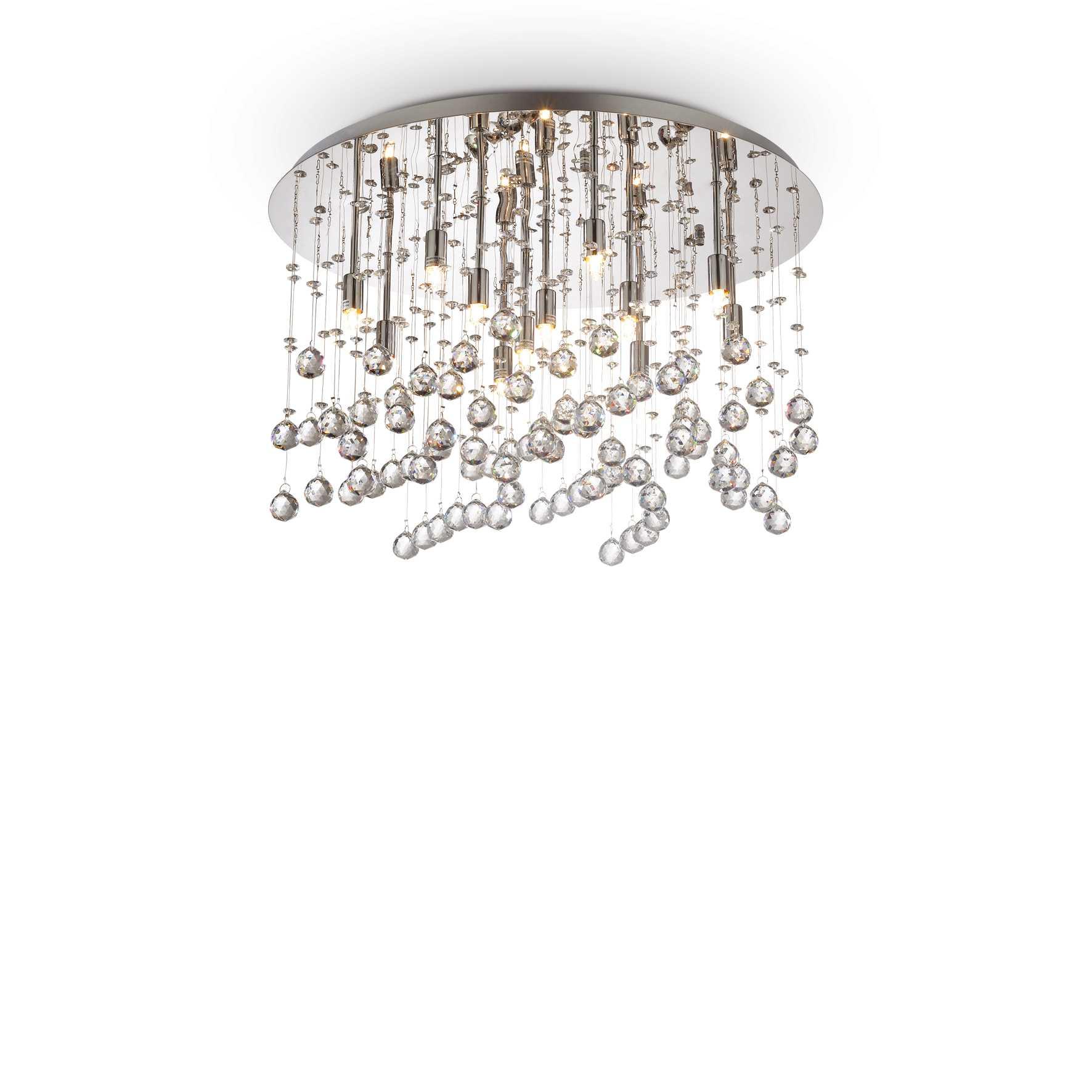 Stropné svietidlo IDEAL LUX Moonlight PL12 Cromo 077802