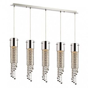Závesné svietidlo IDEAL LUX Gocce SB5 chróm 089638