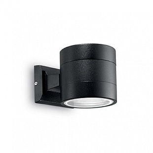 Vonkajšie nástenné svietidlo IDEAL LUX Snif Round AP1 Nero 061450