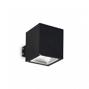 Vonkajšie nástenné svietidlo IDEAL LUX Snif Square AP1 Nero 123080