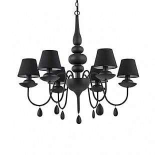 Interiérové svietidlo IDEAL LUX Blanche SP6 Nero