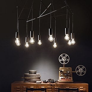 Závesné svietidlo Ideal LUX POP SP10 NERO