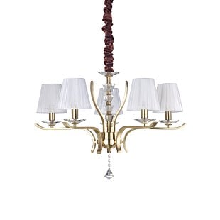 Závesné svietidlo IDEAL LUX PEGASO SP5 OTTONE 