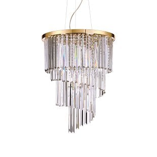 Závesné svietidlo IDEAL LUX CARLTON SP12 ORO 213521