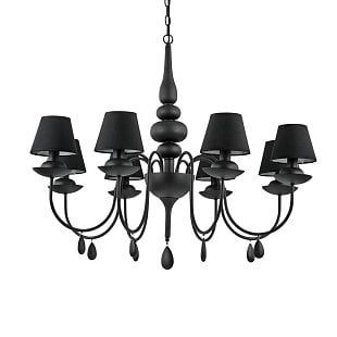 Interiérové svietidlo IDEAL LUX Blanche SP8 Nero 111896