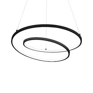 Interiérové svietidlo IDEAL LUX OZ LED čierna závesná