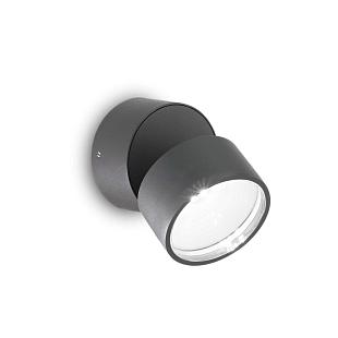 Vonkajšie nástenné svietidlo IDEAL LUX OMEGA LED antracit 3000K 285450